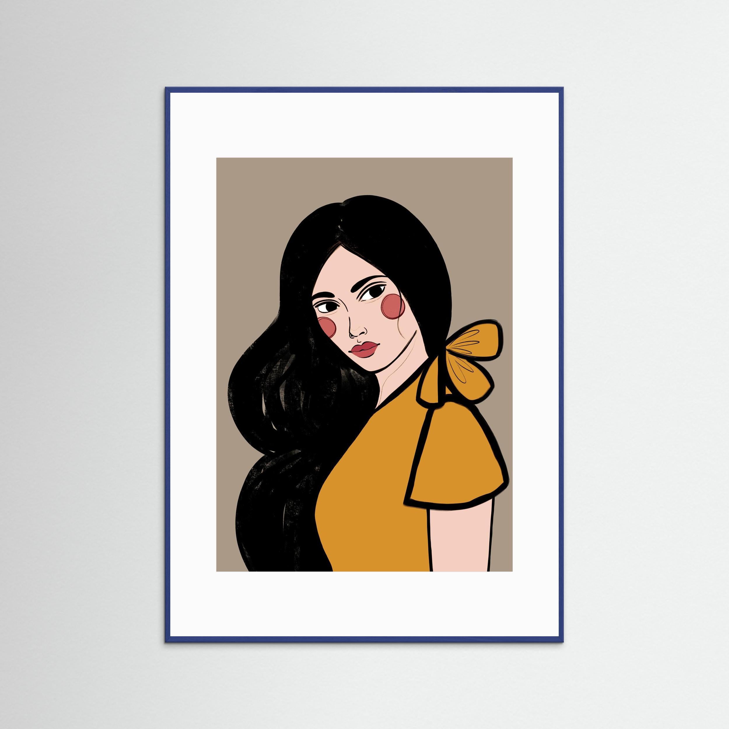 SOFIA (ORANGE) - FINE ART PRINT