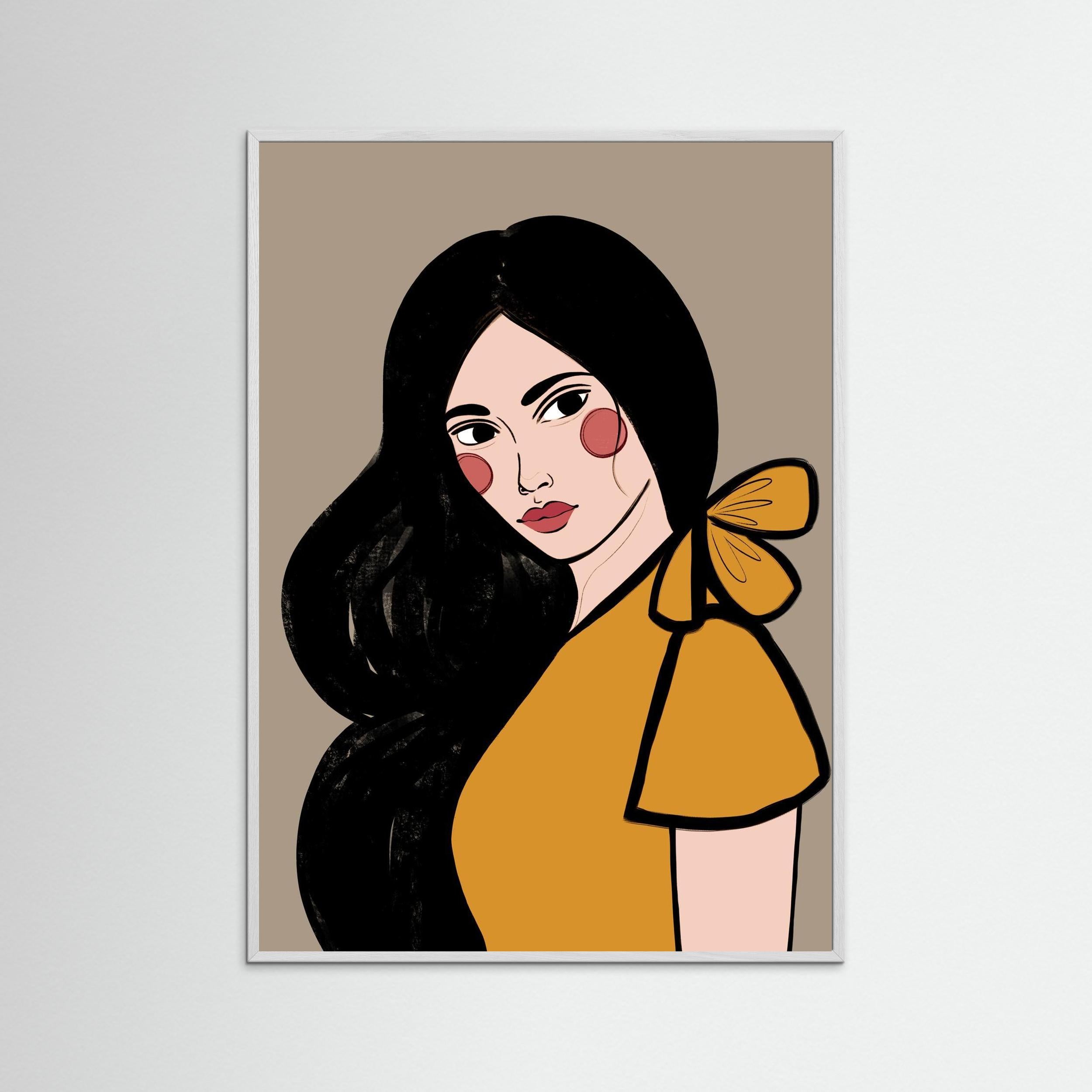 SOFIA (ORANGE) - FINE ART PRINT