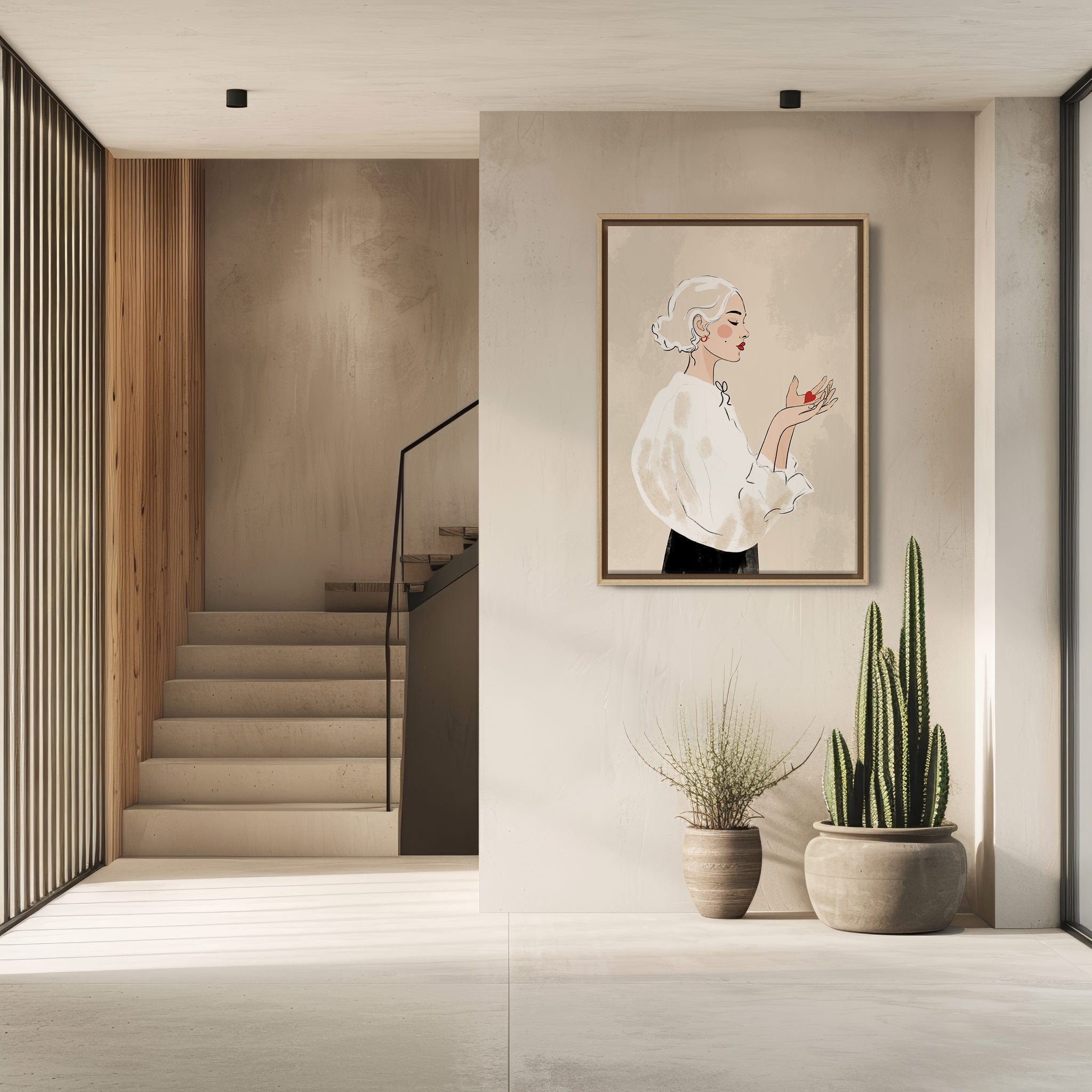 HEART IN HAND - CANVAS PRINT