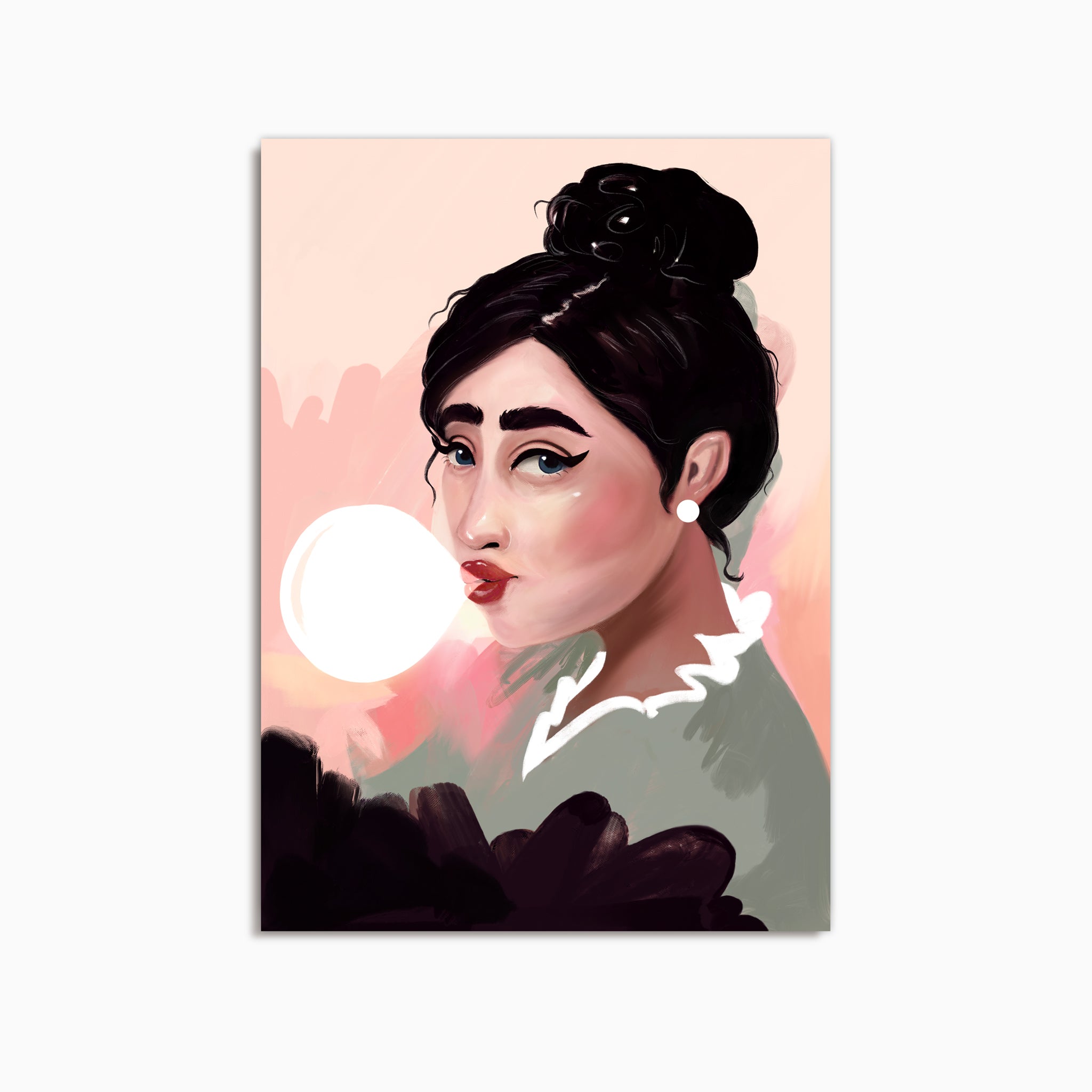 BUBBLEGUM LADY - KUNSTTRYKK