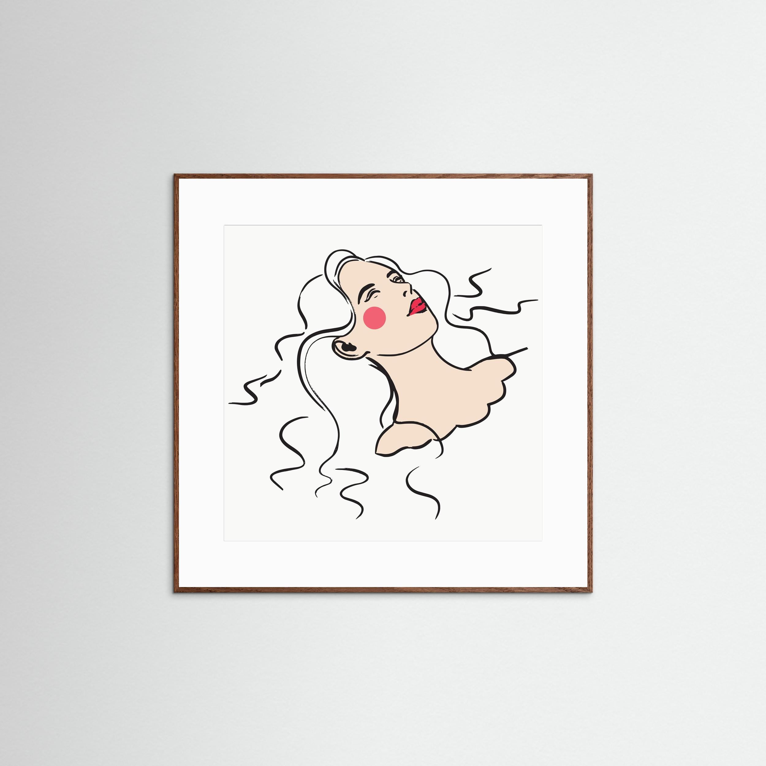 FLOATING LADY - FINE ART PRINT