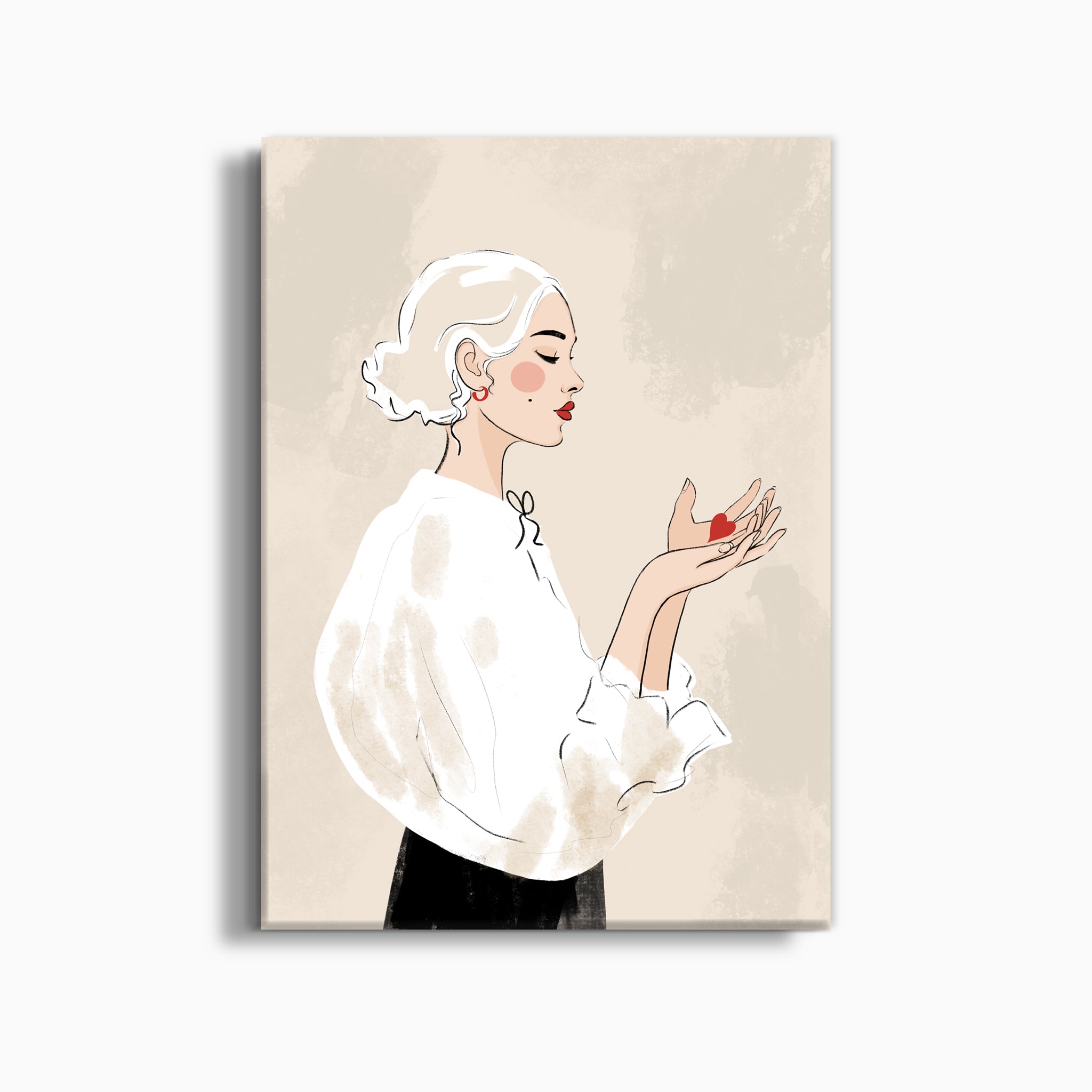 HEART IN HAND - CANVAS PRINT