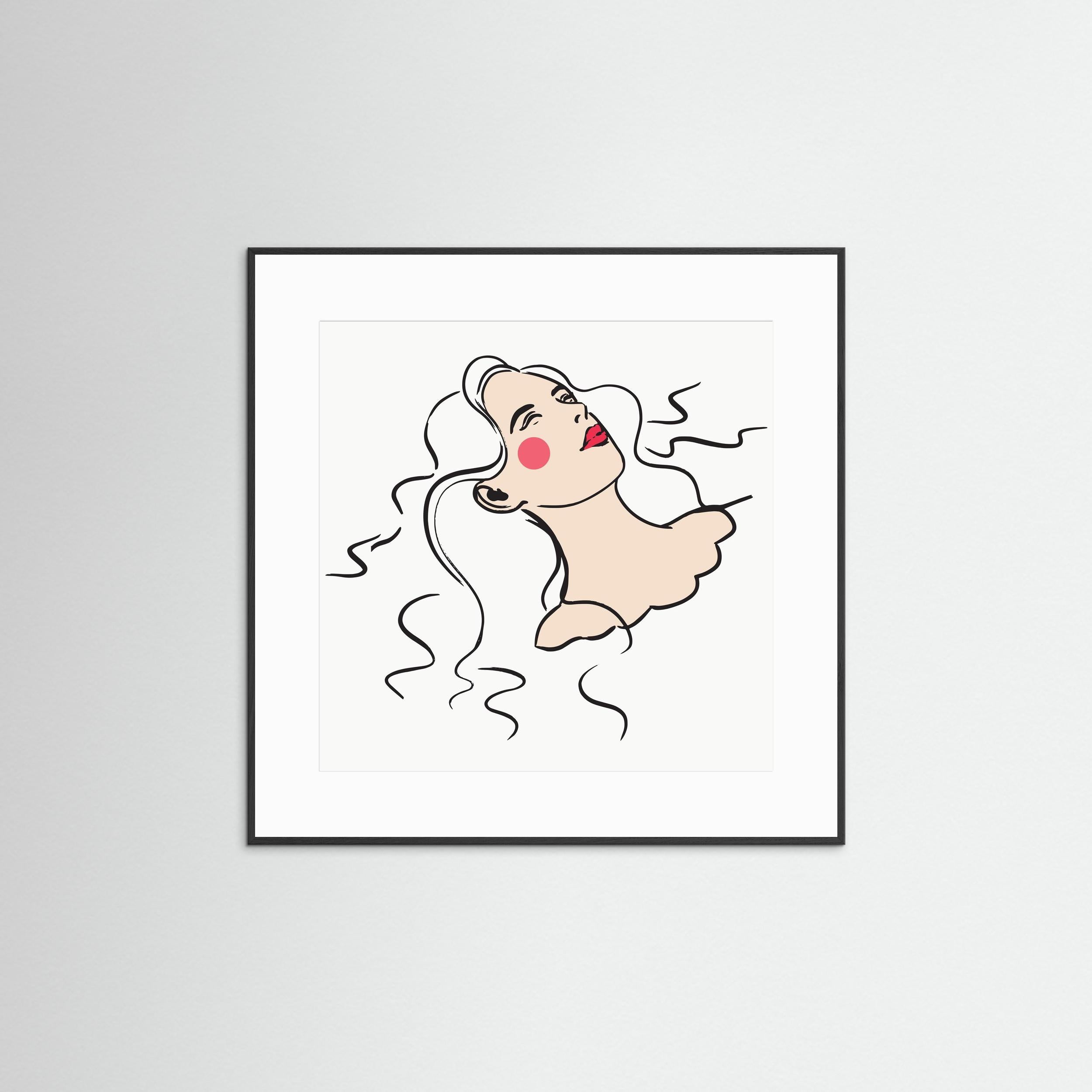 FLOATING LADY - FINE ART PRINT