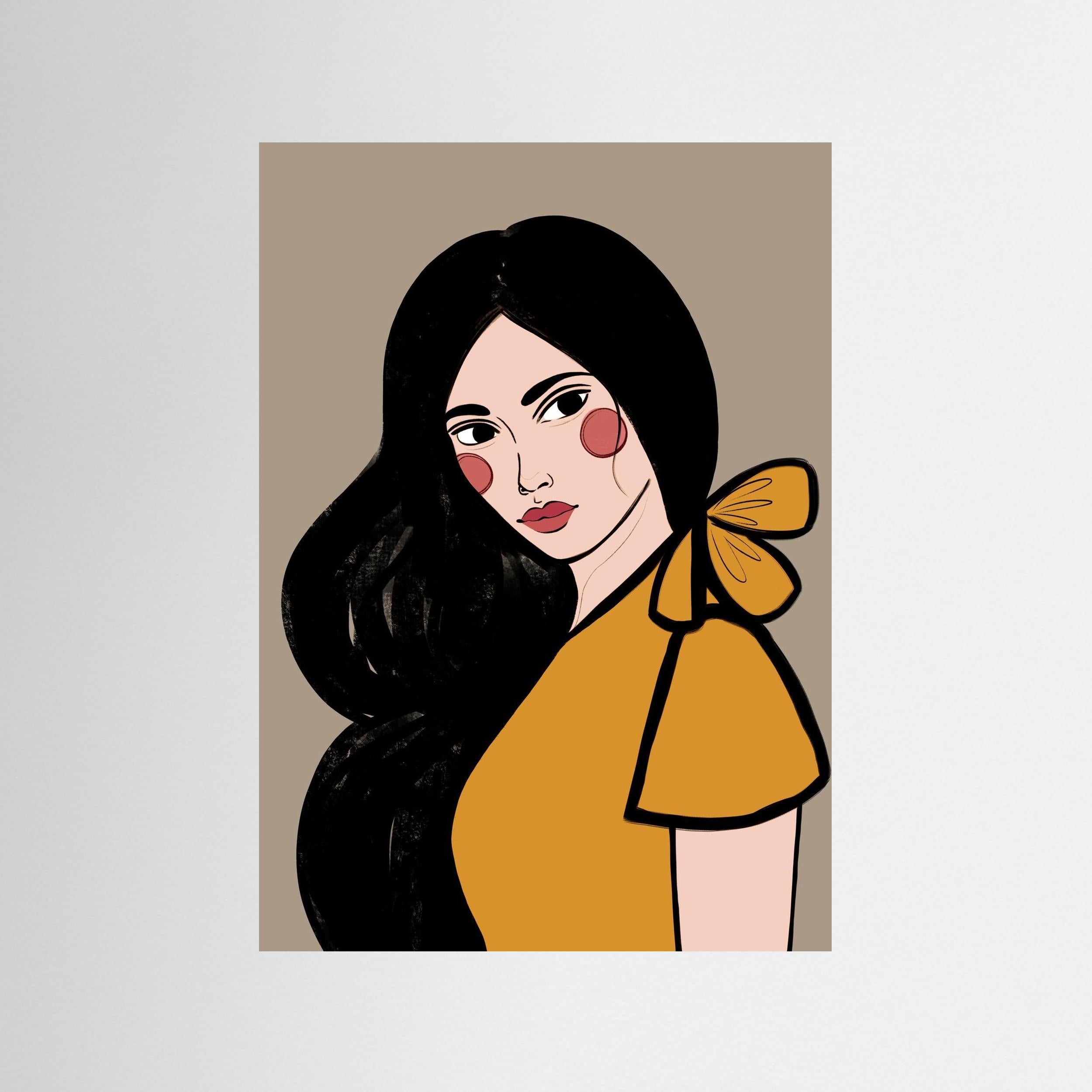 SOFIA (ORANGE) - FINE ART PRINT