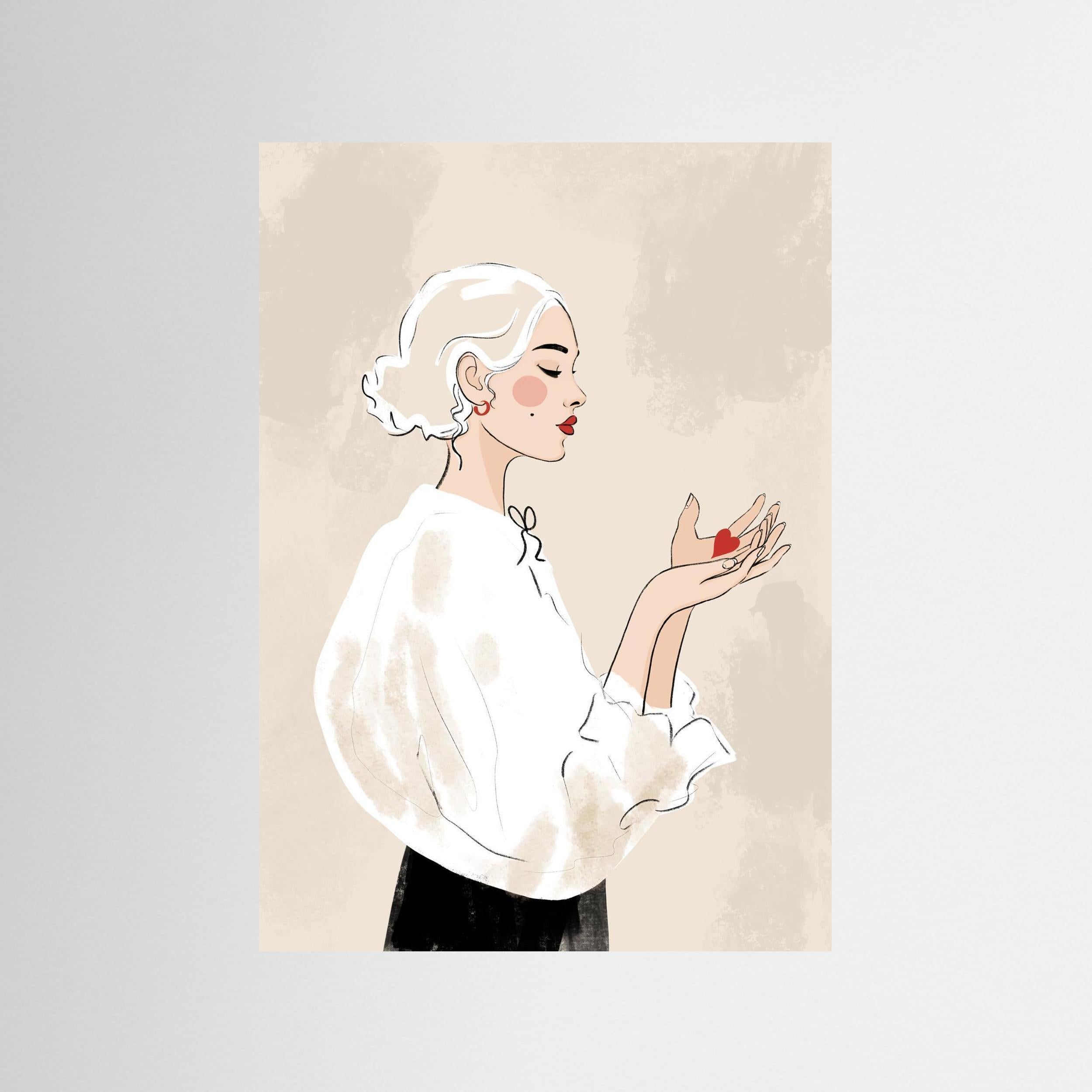 HEART IN HAND - FINE ART PRINT