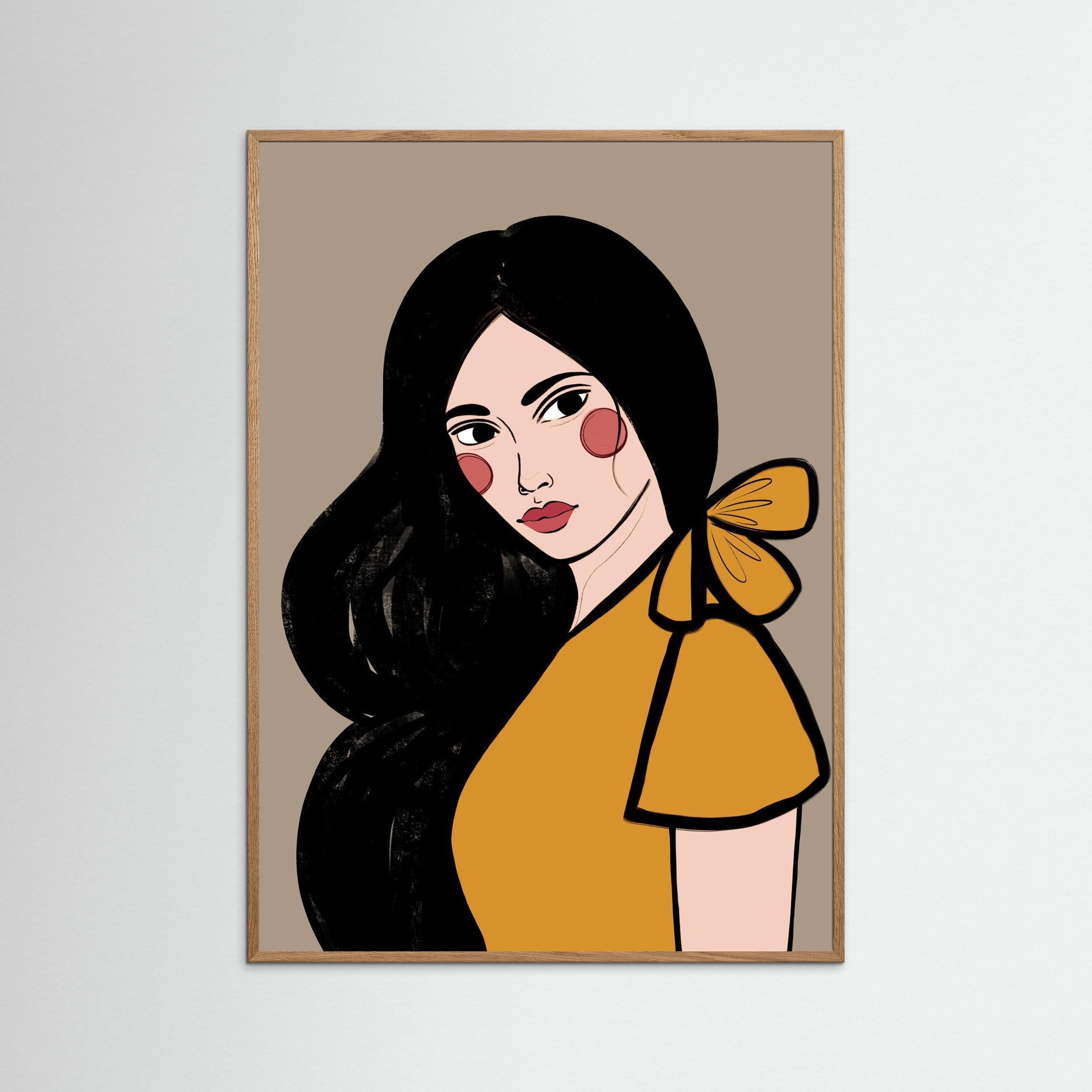 SOFIA (ORANGE) - FINE ART PRINT
