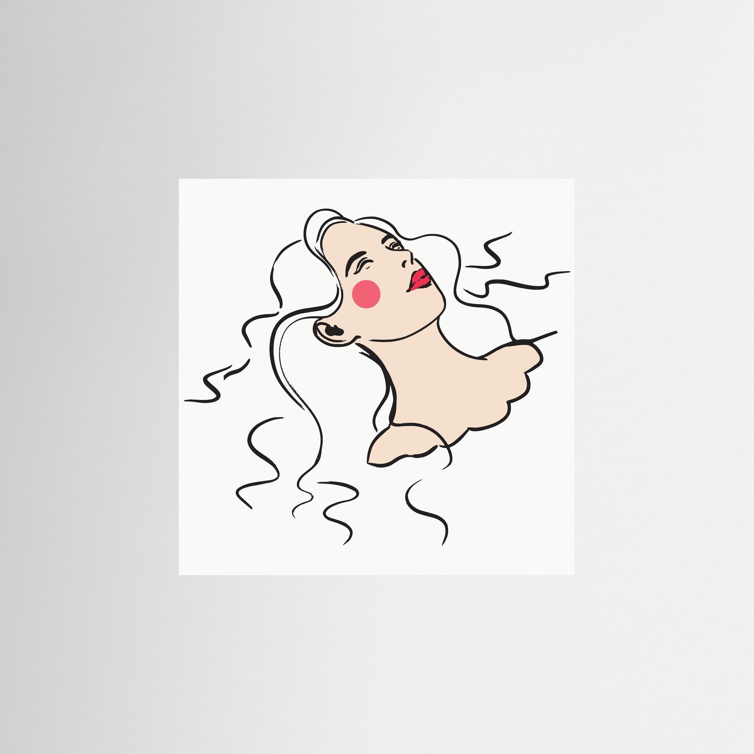 FLOATING LADY - FINE ART PRINT