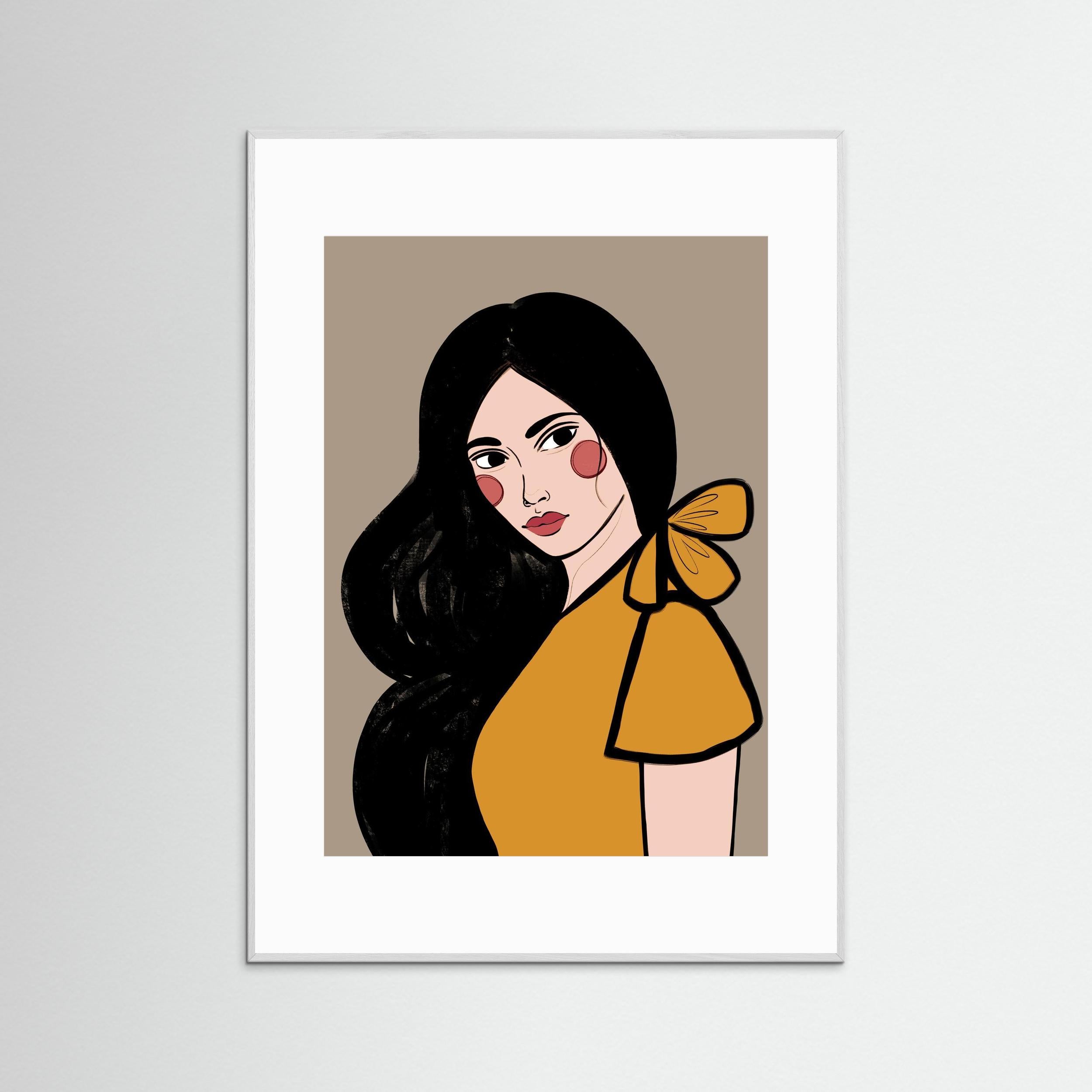 SOFIA (ORANGE) - FINE ART PRINT