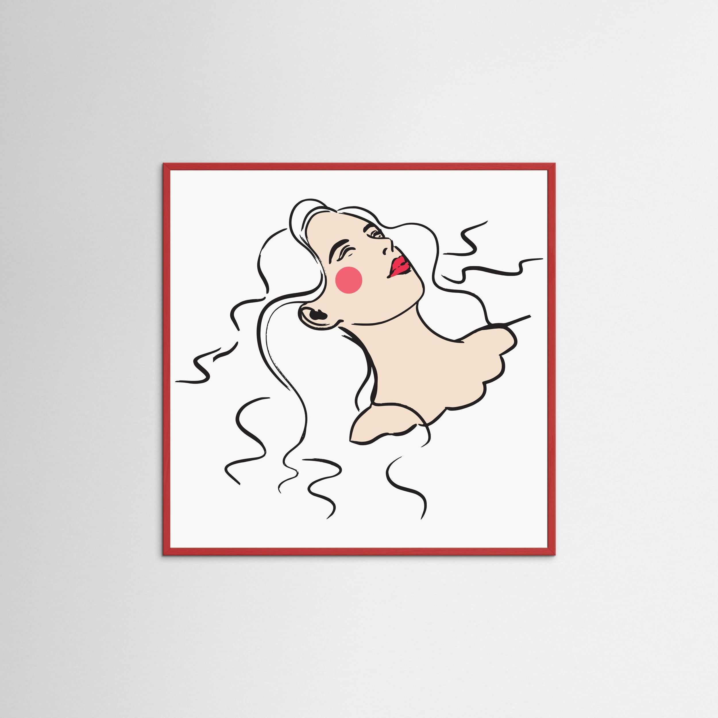 FLOATING LADY - FINE ART PRINT
