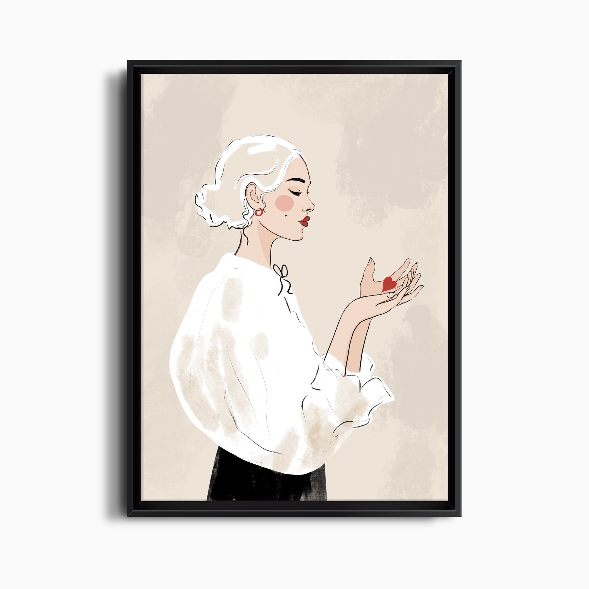 HEART IN HAND - CANVAS PRINT