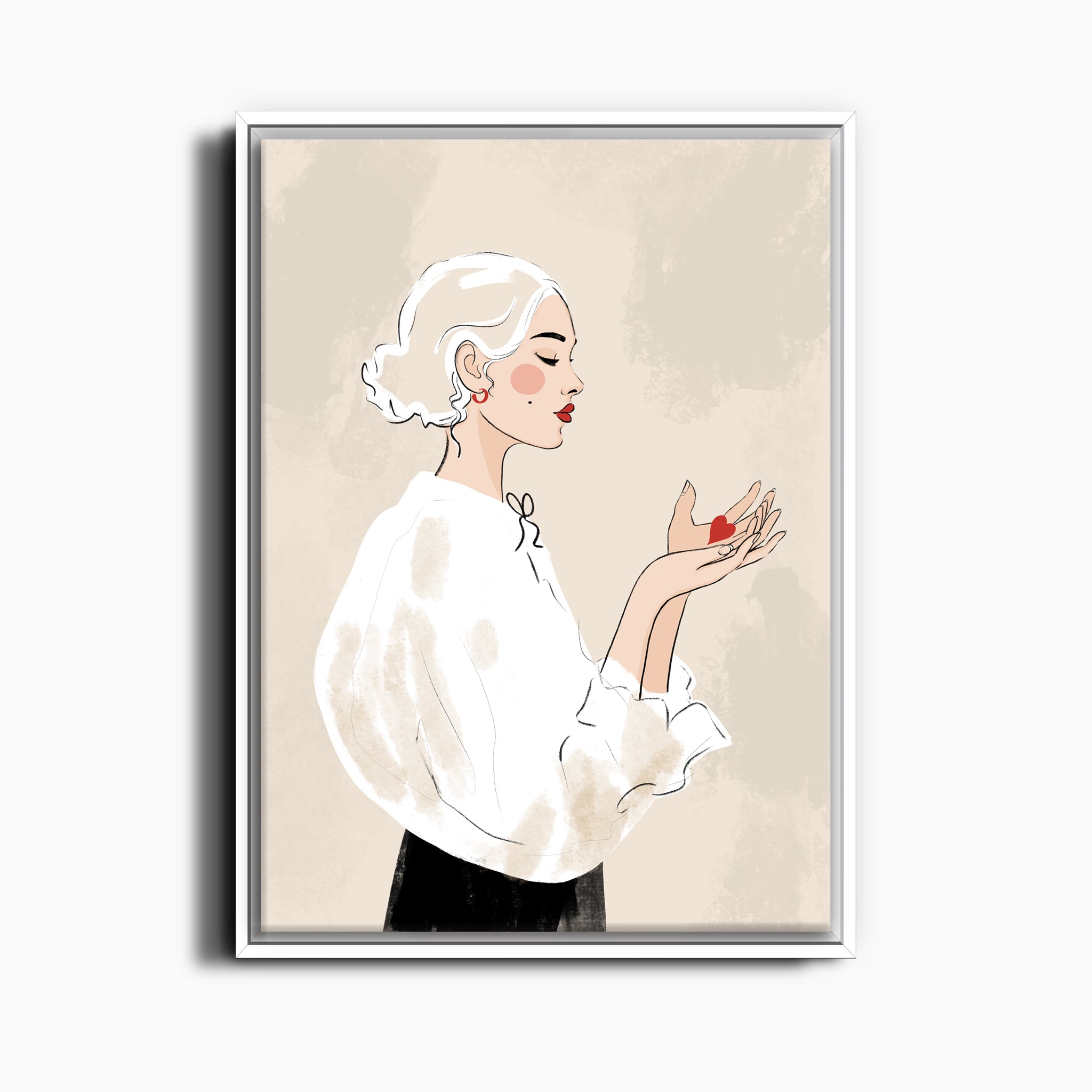 HEART IN HAND - CANVAS PRINT