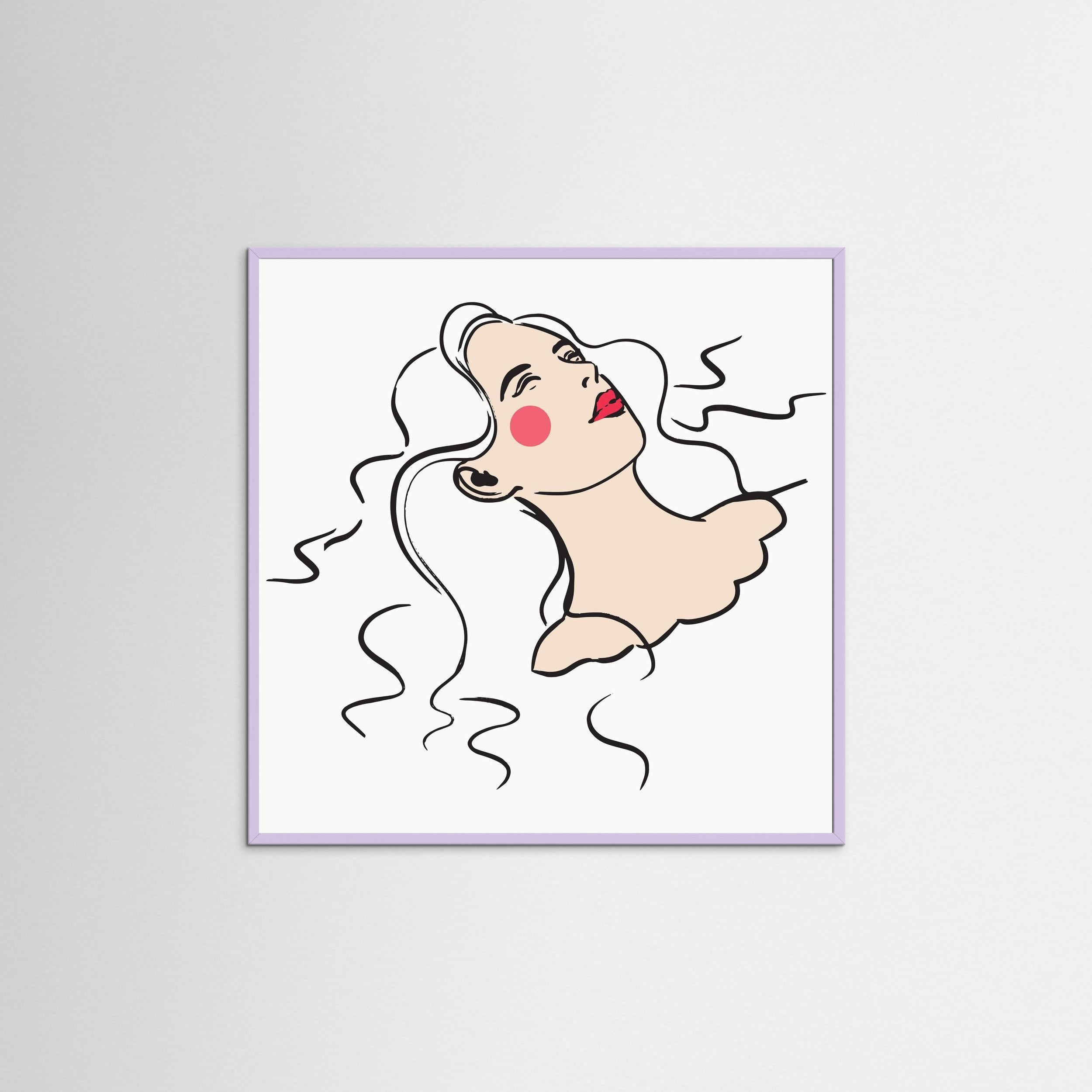 FLOATING LADY - FINE ART PRINT