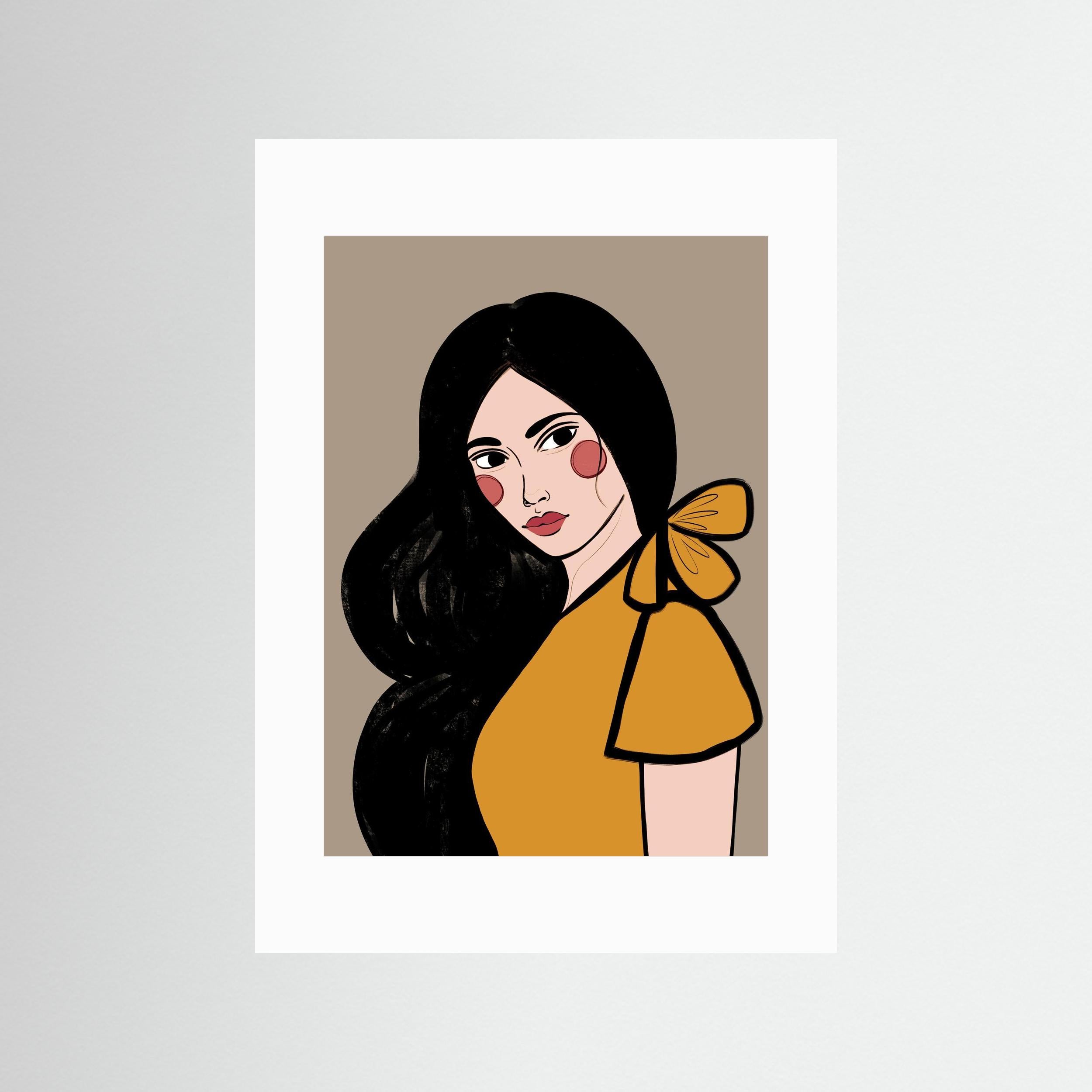 SOFIA (ORANGE) - FINE ART PRINT