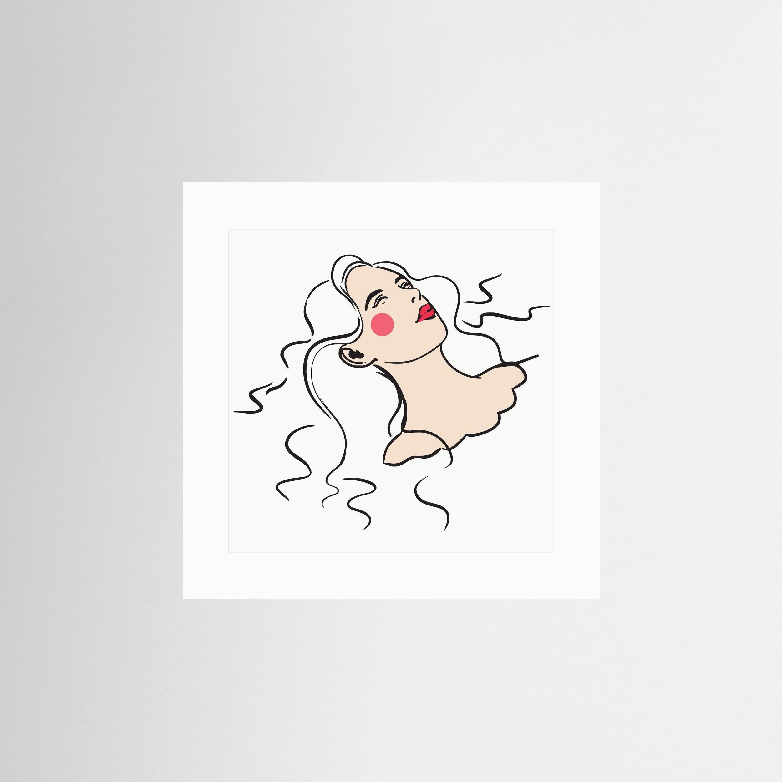 FLOATING LADY - FINE ART PRINT