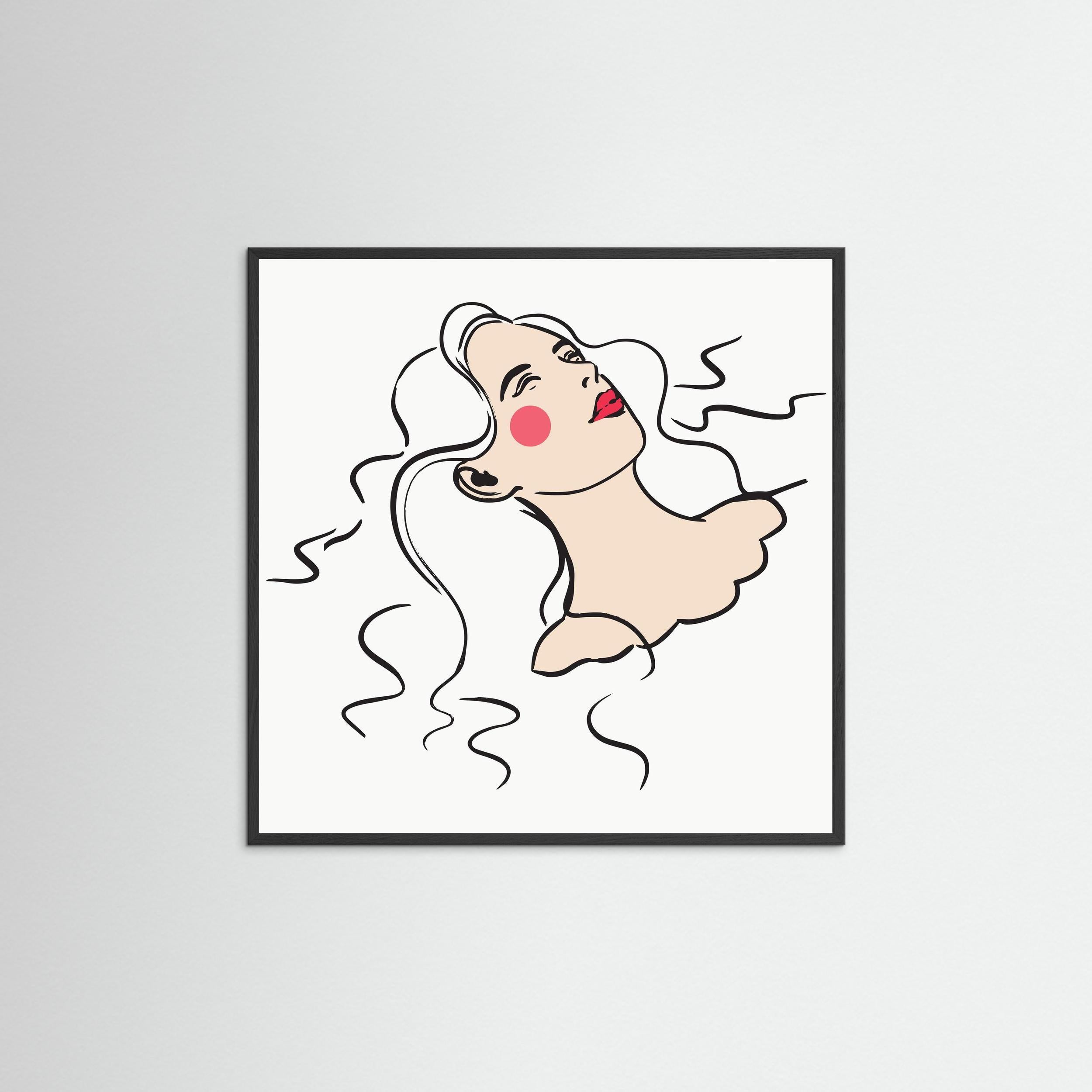 FLOATING LADY - FINE ART PRINT
