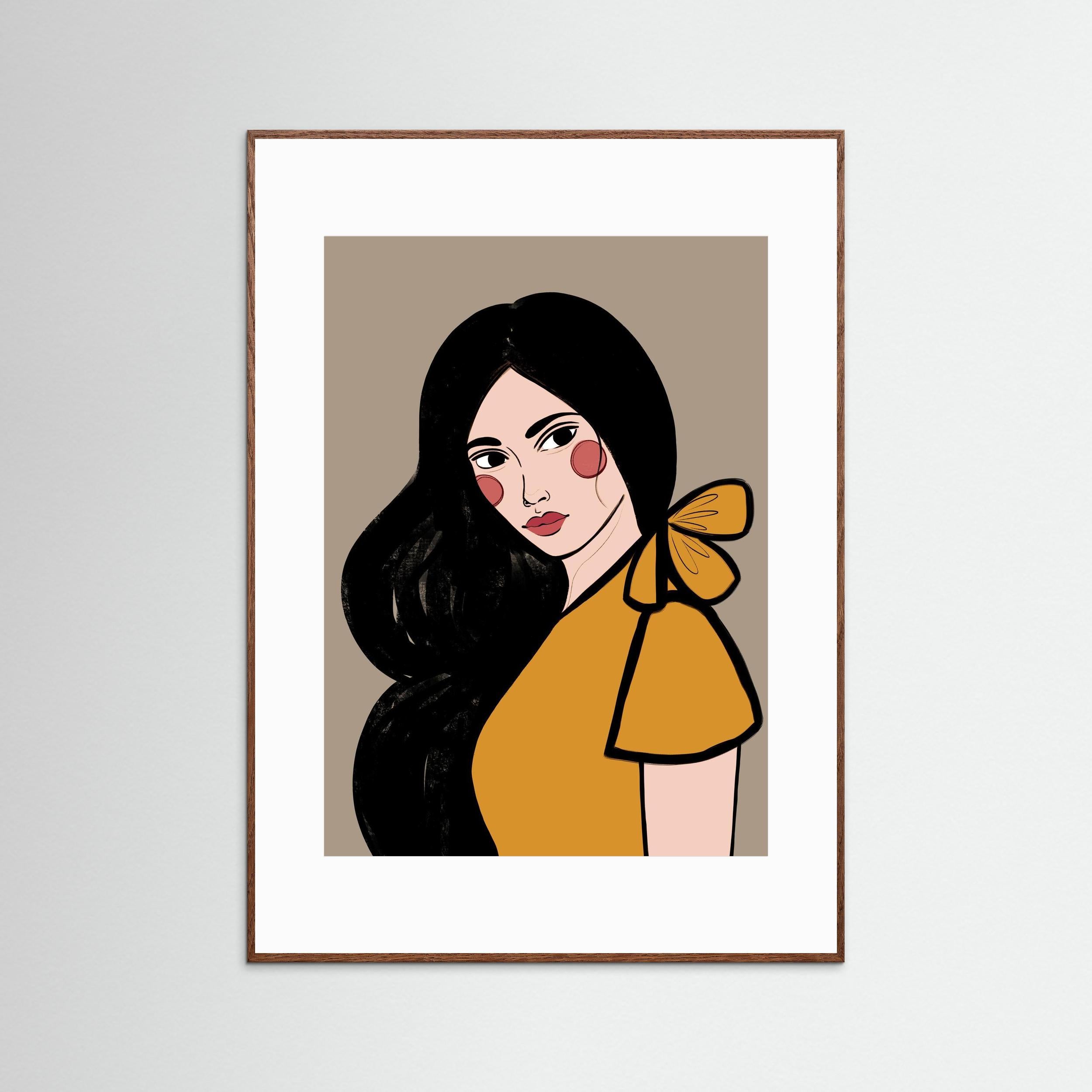 SOFIA (ORANGE) - FINE ART PRINT