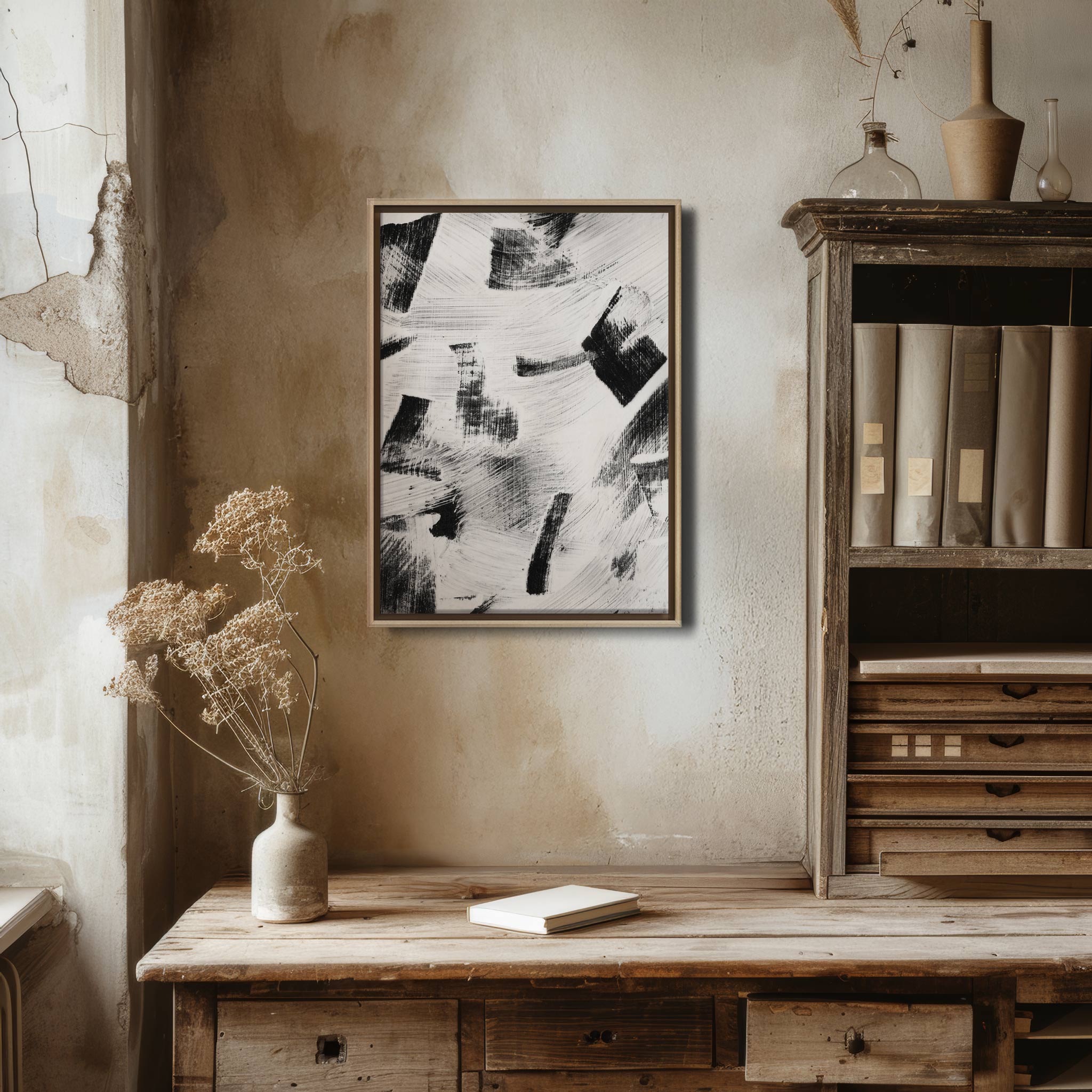 THINGS ARE NOT ALWAYS BLACK AND WHITE No.2 - CANVAS PRINT