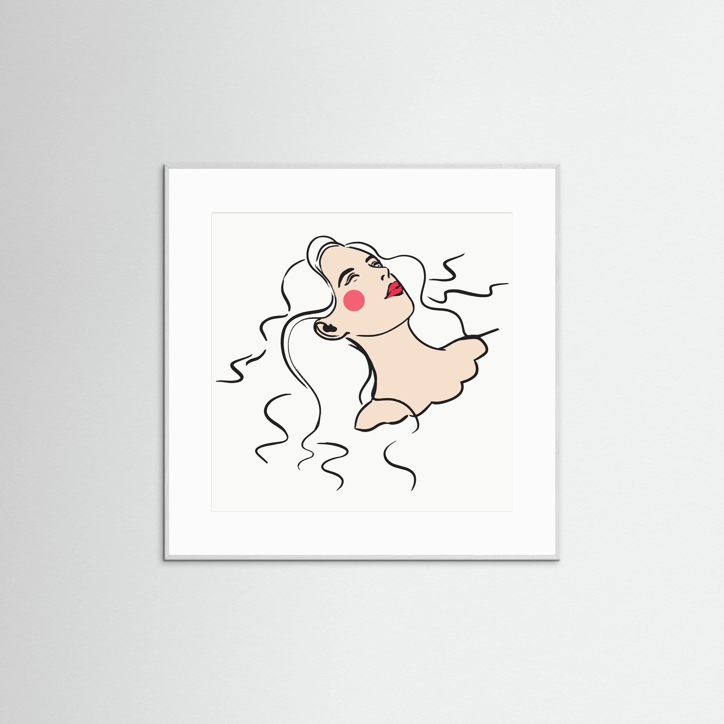 FLOATING LADY - FINE ART PRINT